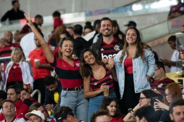 Rio de Janeiro, Rio de Janeiro, Brezilya - Ekim 05, 2022. Flamengo x Maracana Stadyumu 'ndaki Brezilya Şampiyonası için.
