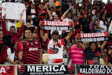 Rio de Janeiro, Rio de Janeiro, Brezilya - Ekim 05, 2022. Flamengo x Maracana Stadyumu 'ndaki Brezilya Şampiyonası için.