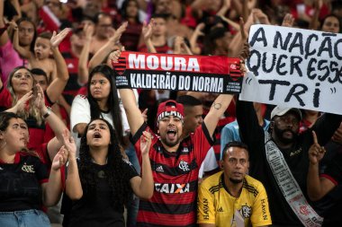 Rio de Janeiro (RJ), 25.10.2022 - Brezilya Maracana Şampiyonası için Flamengo x Santos ile maç