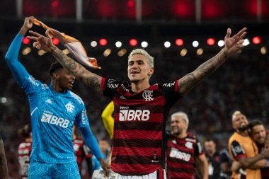 Rio de Janeiro, Rio de Janeiro, Brezilya - 07 Eylül 2022: Flamengo x Velez Sarsfield maçı. Libertadores yarı finali, Maracana Stadyumu 'nda. 