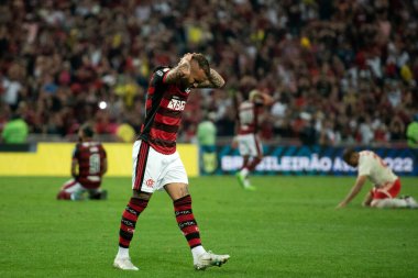 Rio de Janeiro, Rio de Janeiro, Brezilya - Ekim 05, 2022. Flamengo x Maracana Stadyumu 'ndaki Brezilya Şampiyonası için.