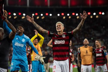 Rio de Janeiro, Rio de Janeiro, Brezilya - 07 Eylül 2022: Flamengo x Velez Sarsfield maçı. Libertadores yarı finali, Maracana Stadyumu 'nda. 