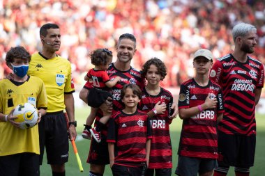 Rio de Janeiro (RJ), 12.11.2022 - Brezilya Maracana Şampiyonası için Flamengo x Ava ile maç. 