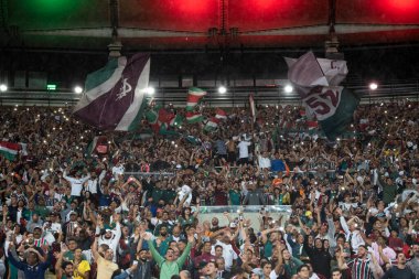 Rio de Janeiro, Rio de Janeiro, Brezilya - 28 Eylül 2022. Maracana Stadyumu 'nda Brezilya Şampiyonası için Fluminense x Juventude.