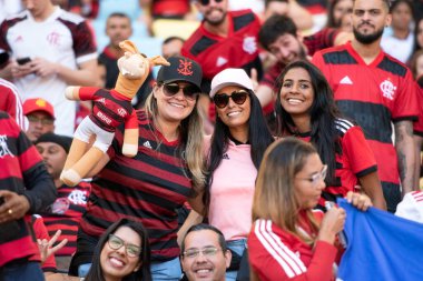 Rio de Janeiro, Rio de Janeiro, Brezilya - 18 Eylül 2022. Flamengo x Fluminense Maracana Stadyumu 'nda Brezilya Şampiyonası için. 