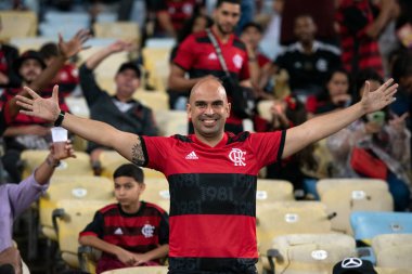 Rio de Janeiro, Rio de Janeiro, Brezilya - Ekim 05, 2022. Flamengo x Maracana Stadyumu 'ndaki Brezilya Şampiyonası için.