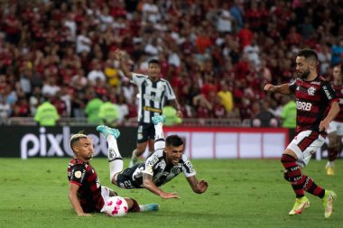 Rio de Janeiro (RJ), 25.10.2022 - Brezilya Maracana Şampiyonası için Flamengo x Santos ile maç