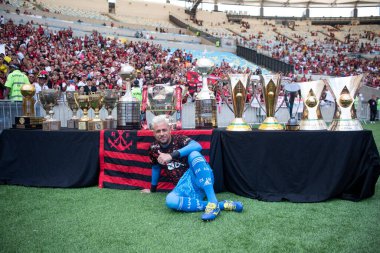 Rio de Janeiro (RJ), 12.11.2022 - Brezilya Maracana Şampiyonası için Flamengo x Ava ile maç. 