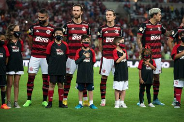Rio de Janeiro, Rio de Janeiro, Brezilya - Ekim 05, 2022. Flamengo x Maracana Stadyumu 'ndaki Brezilya Şampiyonası için.