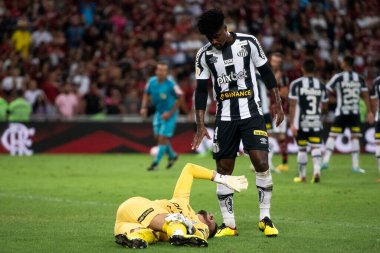 Rio de Janeiro (RJ), 25.10.2022 - Brezilya Maracana Şampiyonası için Flamengo x Santos ile maç