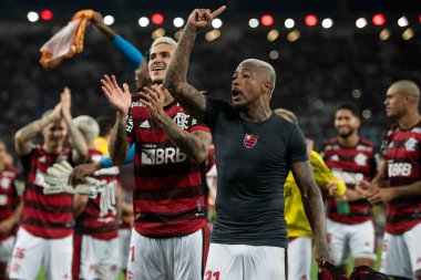 Rio de Janeiro, Rio de Janeiro, Brezilya - 07 Eylül 2022: Flamengo x Velez Sarsfield maçı. Libertadores yarı finali, Maracana Stadyumu 'nda. 