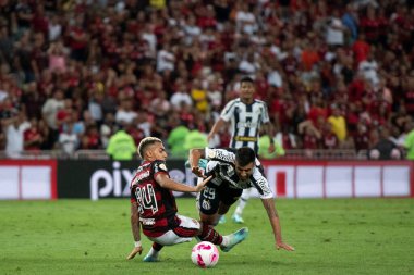 Rio de Janeiro (RJ), 25.10.2022 - Brezilya Maracana Şampiyonası için Flamengo x Santos ile maç
