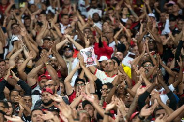 Rio de Janeiro, Rio de Janeiro, Brezilya - Ekim 05, 2022. Flamengo x Maracana Stadyumu 'ndaki Brezilya Şampiyonası için.