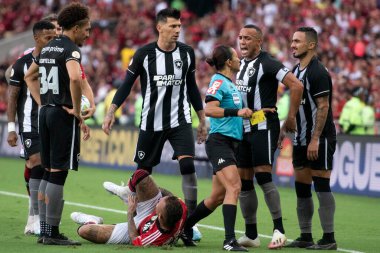 Rio de Janeiro (RJ), 30.04.2023 - Flamengo x Botafogo - Brezilya Şampiyonası için Flamengo x Botafogo maçı. 
