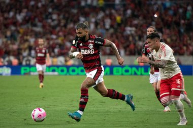 Rio de Janeiro, Rio de Janeiro, Brezilya - Ekim 05, 2022. Flamengo x Maracana Stadyumu 'ndaki Brezilya Şampiyonası için.