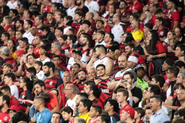 Rio de Janeiro, Rio de Janeiro, Brezilya - 07 Eylül 2022: Flamengo x Velez Sarsfield maçı. Libertadores yarı finali, Maracana Stadyumu 'nda. 