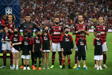 Rio de Janeiro, Rio de Janeiro, Brezilya - Ekim 05, 2022. Flamengo x Maracana Stadyumu 'ndaki Brezilya Şampiyonası için.