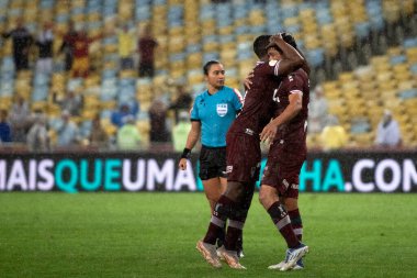 Rio de Janeiro, Rio de Janeiro, Brezilya - 28 Eylül 2022. Maracana Stadyumu 'nda Brezilya Şampiyonası için Fluminense x Juventude.