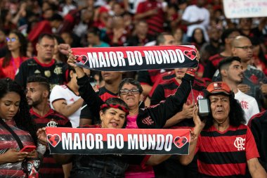 Rio de Janeiro, Rio de Janeiro, Brezilya - Ekim 05, 2022. Flamengo x Maracana Stadyumu 'ndaki Brezilya Şampiyonası için.
