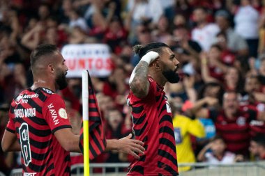 Rio de Janeiro, Rio de Janeiro, Brezilya - Ekim 01, 2022. Flamengo x Bragantino Maracana Stadyumu 'ndaki Brezilya şampiyonası için..
