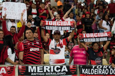 Rio de Janeiro, Rio de Janeiro, Brezilya - Ekim 05, 2022. Flamengo x Maracana Stadyumu 'ndaki Brezilya Şampiyonası için.