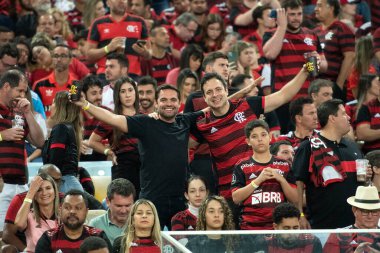 Rio de Janeiro, Rio de Janeiro, Brezilya - 07 Eylül 2022: Flamengo x Velez Sarsfield maçı. Libertadores yarı finali, Maracana Stadyumu 'nda. 