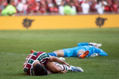 Rio de Janeiro, Rio de Janeiro, Brezilya - 18 Eylül 2022. Flamengo x Fluminense Maracana Stadyumu 'nda Brezilya Şampiyonası için. 