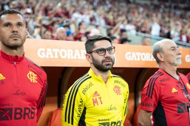 Rio de Janeiro, Rio de Janeiro, Brezilya - 07 Eylül 2022: Flamengo x Velez Sarsfield maçı. Libertadores yarı finali, Maracana Stadyumu 'nda. 