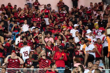 Rio de Janeiro, Rio de Janeiro, Brezilya - Ekim 01, 2022. Flamengo x Bragantino Maracana Stadyumu 'ndaki Brezilya şampiyonası için..