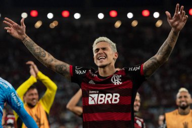 Rio de Janeiro, Rio de Janeiro, Brezilya - 07 Eylül 2022: Flamengo x Velez Sarsfield maçı. Libertadores yarı finali, Maracana Stadyumu 'nda. 