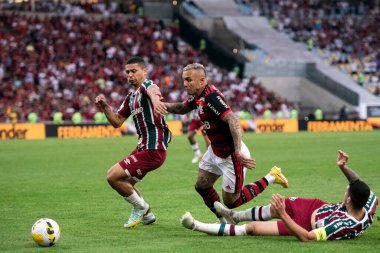 Rio de Janeiro, Rio de Janeiro, Brezilya - 18 Eylül 2022. Flamengo x Fluminense Maracana Stadyumu 'nda Brezilya Şampiyonası için. 