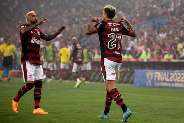 Rio de Janeiro (RJ), 19.10.2022 - Maracana 'daki Copa do Brasil finali için Flamengo x Corinthians arasında maç.