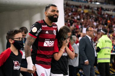 Rio de Janeiro, Rio de Janeiro, Brezilya - Ekim 05, 2022. Flamengo x Maracana Stadyumu 'ndaki Brezilya Şampiyonası için.