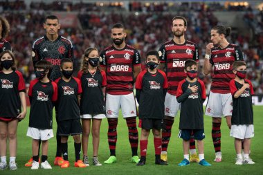 Rio de Janeiro, Rio de Janeiro, Brezilya - Ekim 05, 2022. Flamengo x Maracana Stadyumu 'ndaki Brezilya Şampiyonası için.