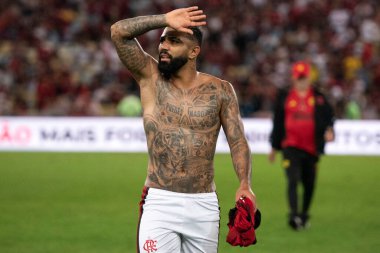 Rio de Janeiro, Rio de Janeiro, Brezilya - Ekim 05, 2022. Flamengo x Maracana Stadyumu 'ndaki Brezilya Şampiyonası için.