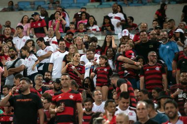 Rio de Janeiro, Rio de Janeiro, Brezilya - Ekim 01, 2022. Flamengo x Bragantino Maracana Stadyumu 'ndaki Brezilya şampiyonası için..
