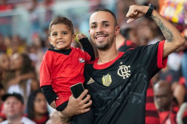 Rio de Janeiro, Rio de Janeiro, Brezilya - Ekim 01, 2022. Flamengo x Bragantino Maracana Stadyumu 'ndaki Brezilya şampiyonası için..