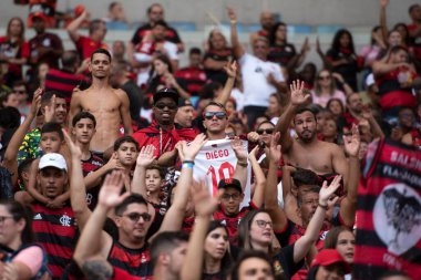 Rio de Janeiro (RJ), 12.11.2022 - Brezilya Maracana Şampiyonası için Flamengo x Ava ile maç. 