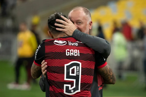 stock image Rio de Janeiro, Rio de Janeiro, Brazil - October 05, 2022. Flamengo x Internacional for the Brazilian championship at the Maracana stadium.