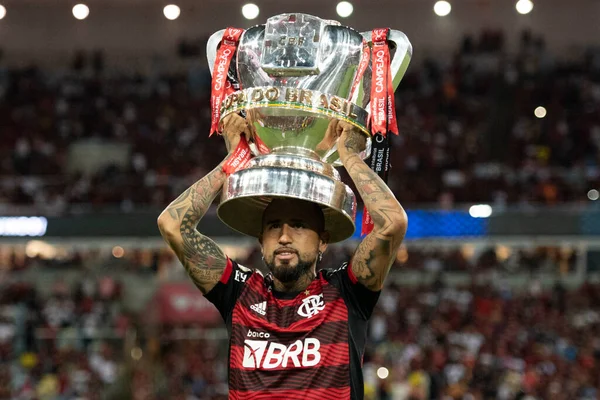 Rio Janeiro 2022 Partita Tra Flamengo Santos Campionato Brasiliano Maracana — Foto Stock