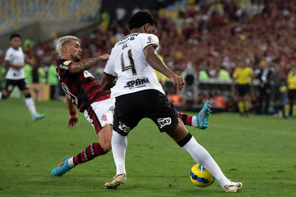 Rio Janeiro 2022 Mecz Pomiędzy Flamengo Corinthians Finał Copa Brasil — Zdjęcie stockowe