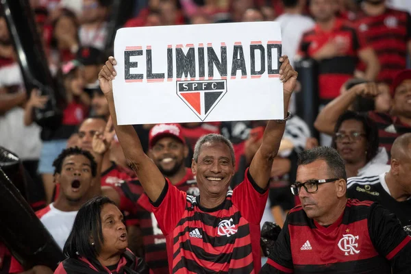 Rio Janeiro 2022 Partido Entre Flamengo Sao Paulo Semifinal Copa — Foto de Stock