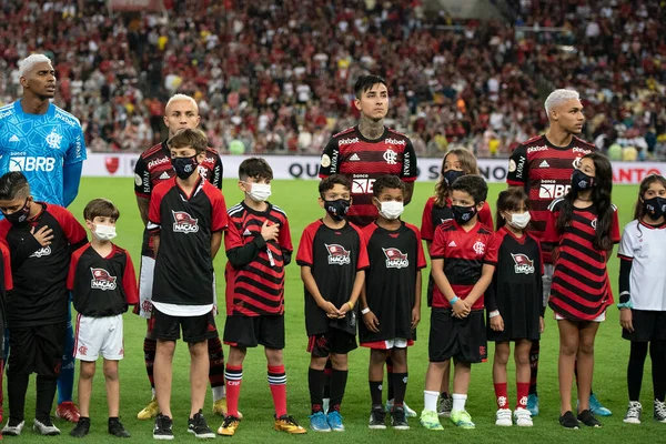 巴西里约热内卢 2022年11月2日 Flamengo Corinthians在马拉卡纳体育场参加巴西锦标赛 — 图库照片