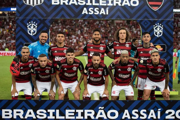 Rio Janeiro 2022 Partita Tra Flamengo Santos Campionato Brasiliano Maracana — Foto Stock