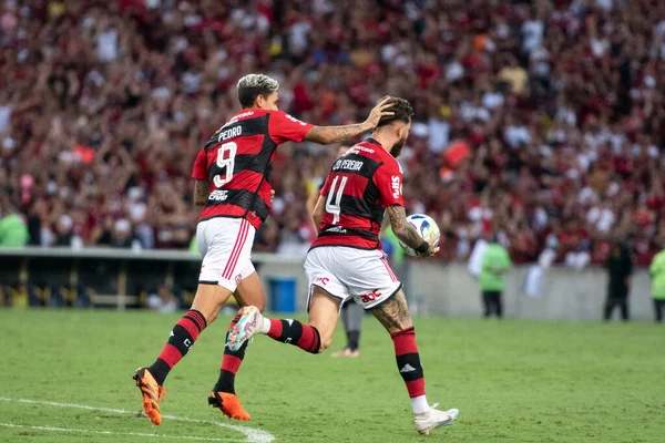 Rio Janeiro 2023 Flamengo Botafogo Match Flamengo Botafogo Maracana Brazil — стокове фото