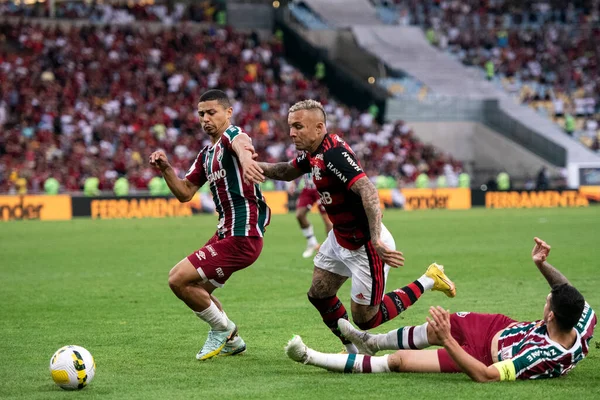 リオデジャネイロ リオデジャネイロ ブラジル 2022年9月18日 マラカナスタジアムでのブラジル選手権のためのFlamengo Fluminense — ストック写真