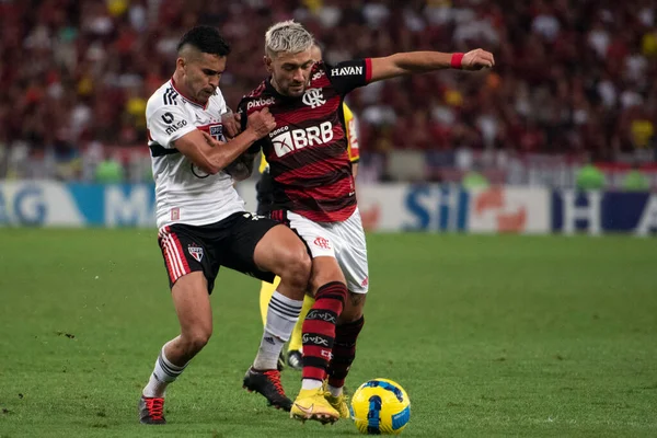 Rio Janeiro 2022 Spiel Zwischen Flamengo Sao Paulo Halbfinale Der — Stockfoto
