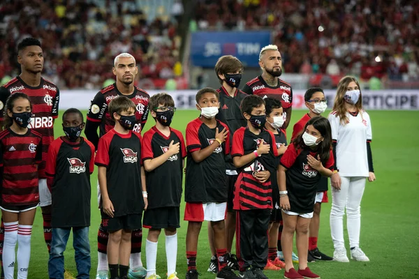 巴西里约热内卢 2022年11月2日 Flamengo Corinthians在马拉卡纳体育场参加巴西锦标赛 — 图库照片