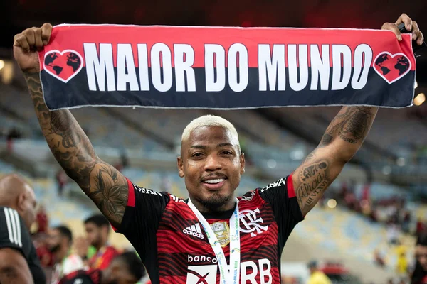 Rio Janeiro 2022 Match Mellan Flamengo Corinthians För Finalen Copa — Stockfoto