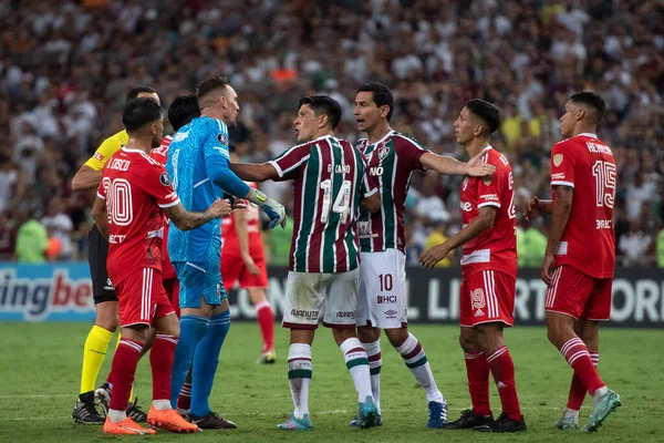 Rio Janeiro 2023 Match Fluminense River Plate Arg Libertadores Maracana — 스톡 사진